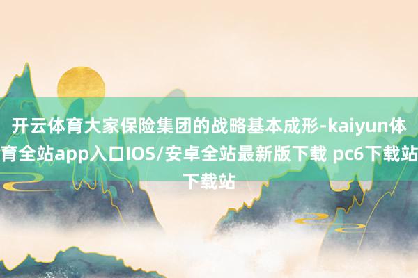 开云体育大家保险集团的战略基本成形-kaiyun体育全站app入口IOS/安卓全站最新版下载 pc6下载站