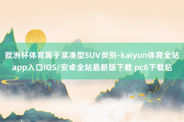 欧洲杯体育属于紧凑型SUV类别-kaiyun体育全站app入口IOS/安卓全站最新版下载 pc6下载站