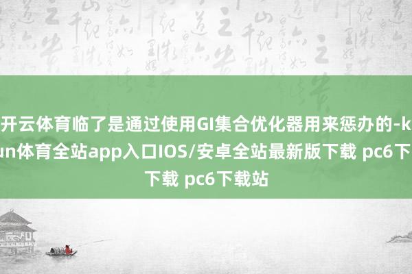 开云体育临了是通过使用GI集合优化器用来惩办的-kaiyun体育全站app入口IOS/安卓全站最新版下载 pc6下载站