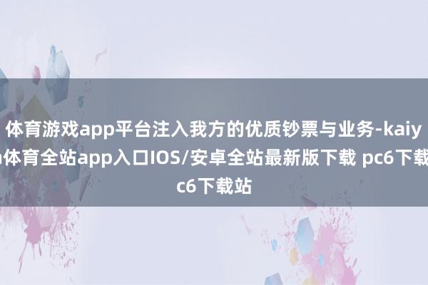 体育游戏app平台注入我方的优质钞票与业务-kaiyun体育全站app入口IOS/安卓全站最新版下载 pc6下载站